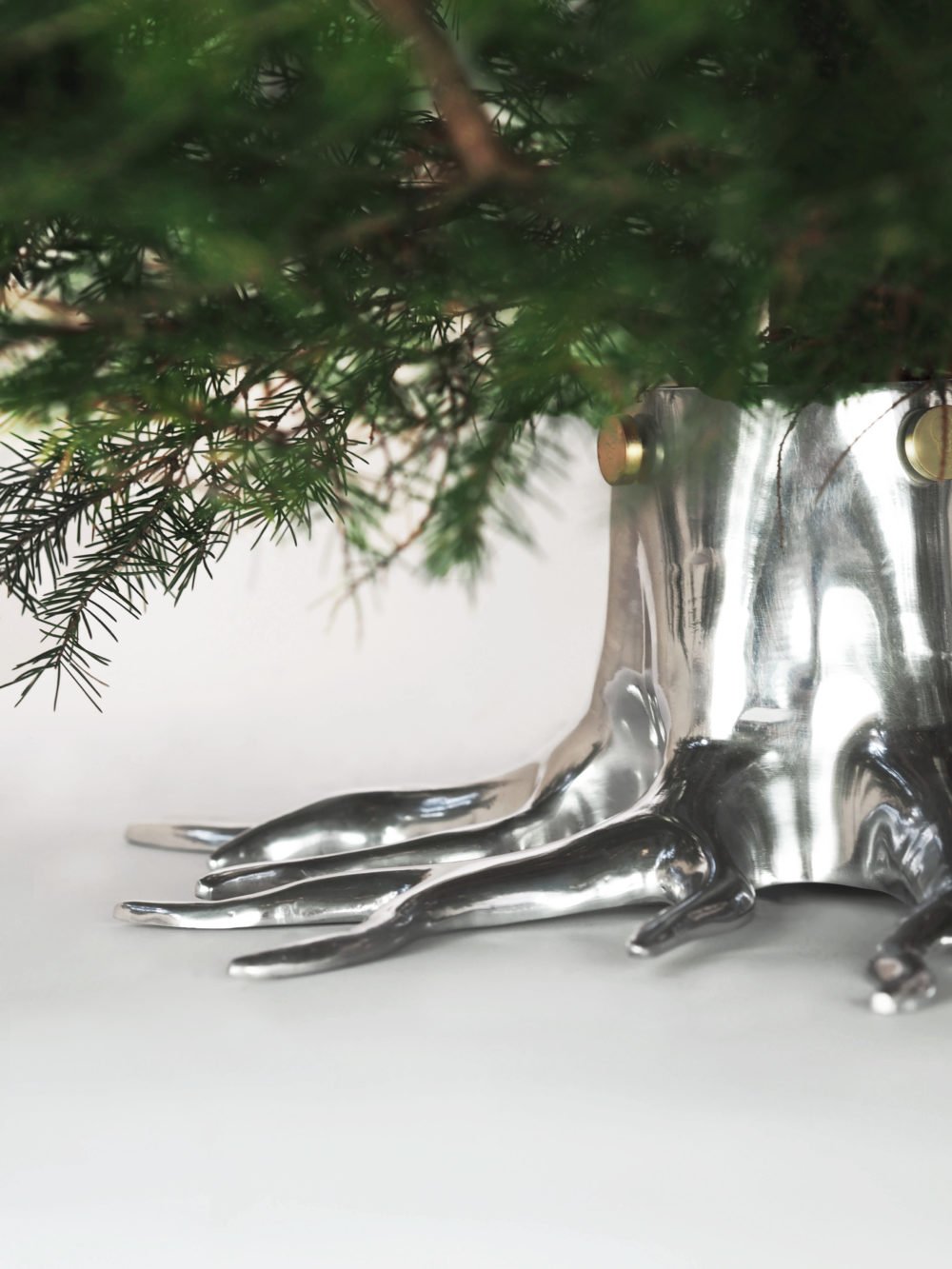 Weihnachtsbaumständer The Root – Silber